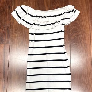 Off the shoulder midi dress